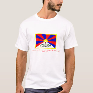 Flagge von Tibet-Zitat Dalai Lama T-Shirt