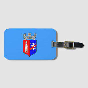 Flagge von Tirana, Albanien Gepäckanhänger