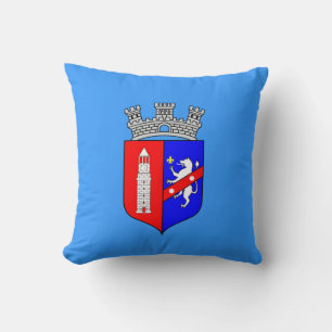 Flagge von Tirana, Albanien Keuchhuhn Kissen