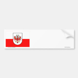 Flagge von Tirol, Österreich Autoaufkleber