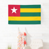 Flagge von Togo Banner (Insitu)