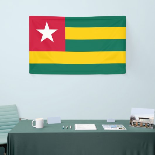 Flagge von Togo Banner (Messeveranstaltung)