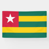 Flagge von Togo Banner (Horizontal)
