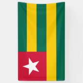 Flagge von Togo Banner (Vertikal)