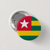 Flagge von Togo Button (Vorne & Hinten)