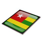 Flagge von Togo Fliese (Seite)