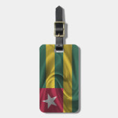 Flagge von Togo Gepäckanhänger (Vorderseite vertikal)