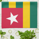 Flagge von Togo Geschirrtuch (Gefaltet)