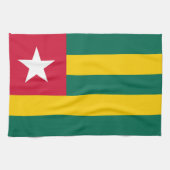 Flagge von Togo Geschirrtuch (Horizontal)