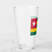 Flagge von Togo Glas (Rechts)