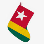 Flagge von Togo Großer Weihnachtsstrumpf (Vorderansicht (hängend))