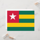 Flagge von Togo Karte (Vorderseite/Rückseite Beispiel)