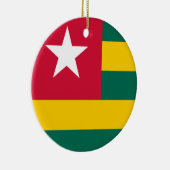 Flagge von Togo Keramik Ornament (Rechts)