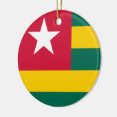 Flagge von Togo Keramik Ornament (Links)