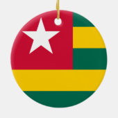 Flagge von Togo Keramik Ornament (Hinten)