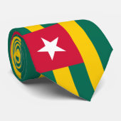 Flagge von Togo Krawatte (Gerollt)