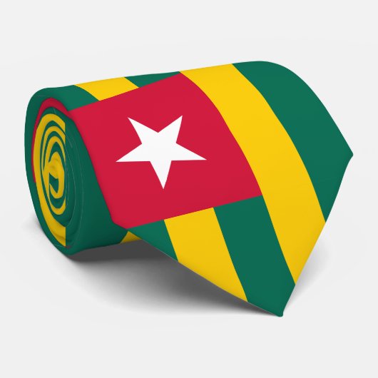 Flagge von Togo Krawatte (Gerollt)