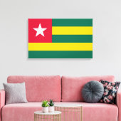 Flagge von Togo Leinwanddruck (Insitu (Wohnzimmer))