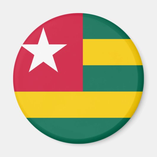 Flagge von Togo Magnet (Vorne)