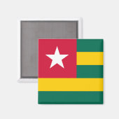 Flagge von Togo Magnet (Vorderseite/Rückseite)