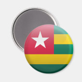 Flagge von Togo Magnet (Vorderseite/Rückseite)