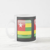 Flagge von Togo Mattglastasse (Links)
