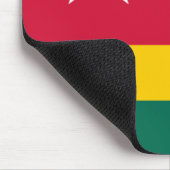 Flagge von Togo Mousepad (Ecke)