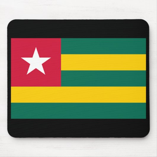 Flagge von Togo Mousepad (Vorne)