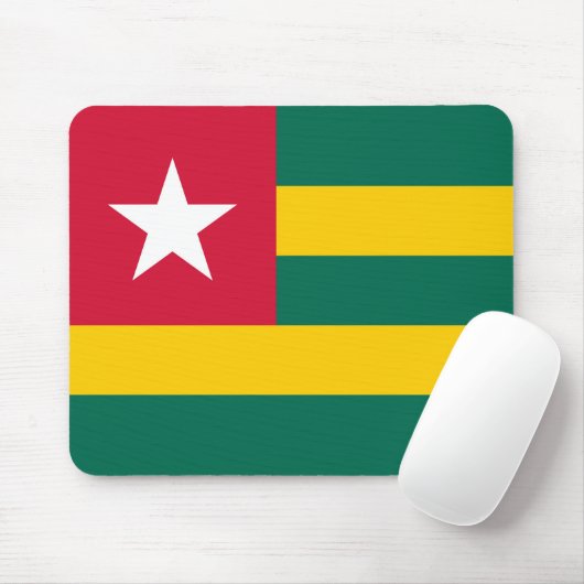 Flagge von Togo Mousepad (Mit Mouse)