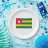 Flagge von Togo Pappteller (Party)