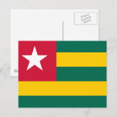 Flagge von Togo Postkarte (Vorne/Hinten)