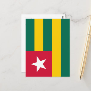 Flagge von Togo Postkarte