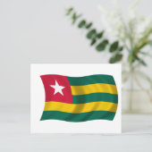 Flagge von Togo Postkarte (Stehend Vorderseite)