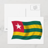 Flagge von Togo Postkarte (Vorne/Hinten)