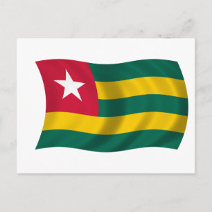 Flagge von Togo Postkarte
