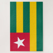 Flagge von Togo Puzzle (Vertikal)