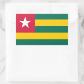 Flagge von Togo Rechteckiger Aufkleber (Tasche)