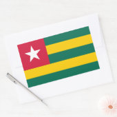 Flagge von Togo Rechteckiger Aufkleber (Umschlag)