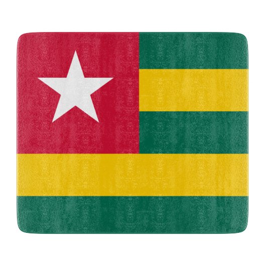 Flagge von Togo Schneidebrett (Vorderseite)