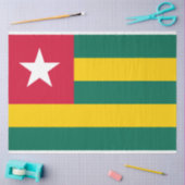 Flagge von Togo Seidenpapier (Basteln)