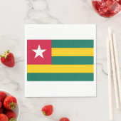 Flagge von Togo Serviette (Beispiel)