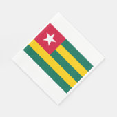 Flagge von Togo Serviette (Ecke)