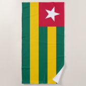 Flagge von Togo Strandtuch (Vorderseite)