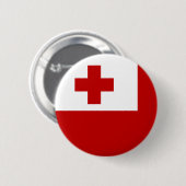 Flagge von Tonga Button (Vorne & Hinten)