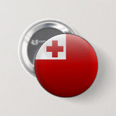 Flagge von Tonga Button (Vorne & Hinten)