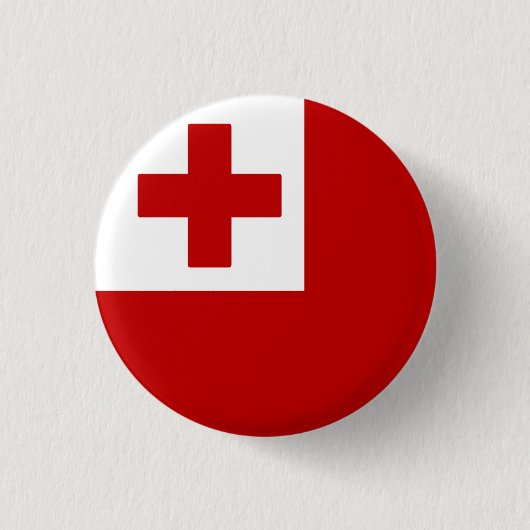 Flagge von Tonga Button (Vorderseite)