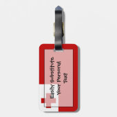 Flagge von Tonga Easy ID Personal Gepäckanhänger (Rückseite vertikal)