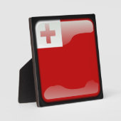Flagge von Tonga Fotoplatte (Vorderseite)