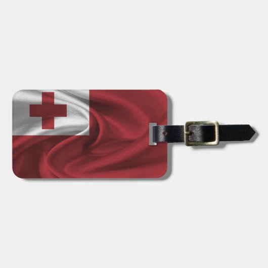 Flagge von Tonga Gepäckanhänger (Vorderseite horizontal)