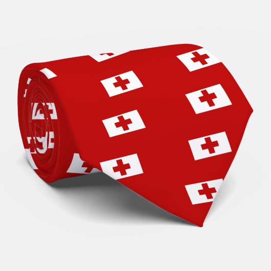 Flagge von Tonga Krawatte (Gerollt)